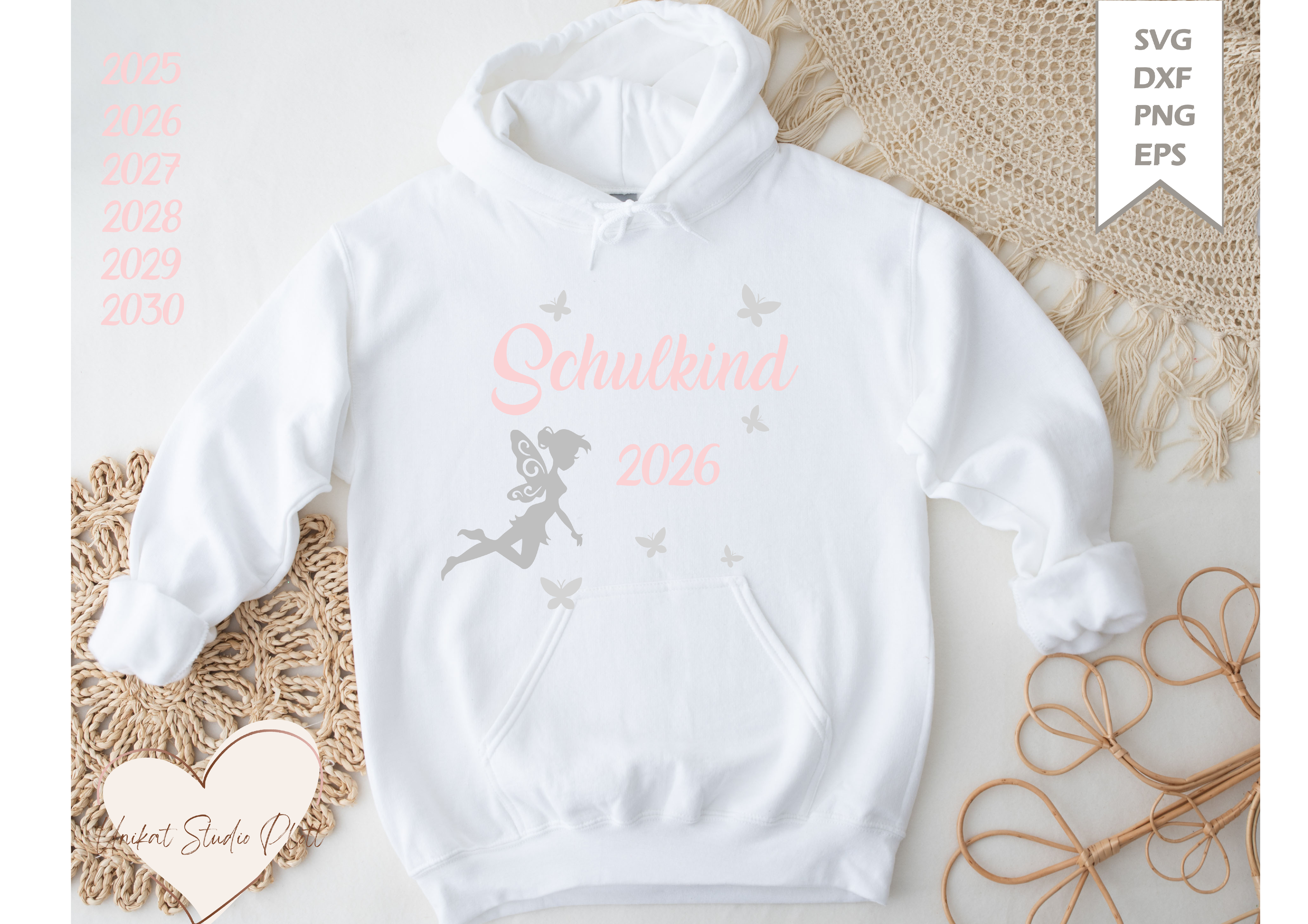Plotterdatei Schulkind Fee/ Svg Schulkind/ SVG DXF PNG