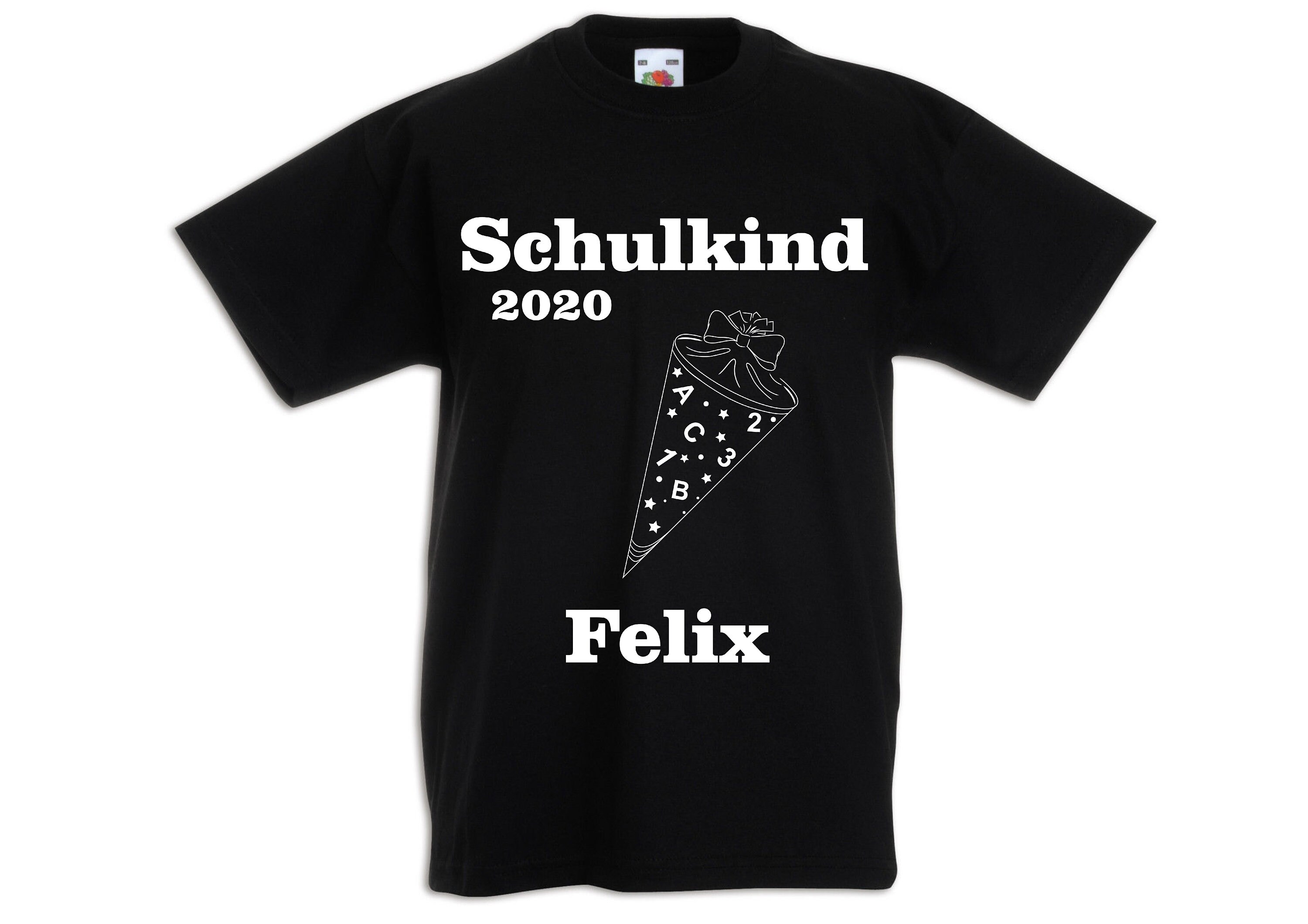 Schulkind T-Shirt "Schultüte" mit Namen