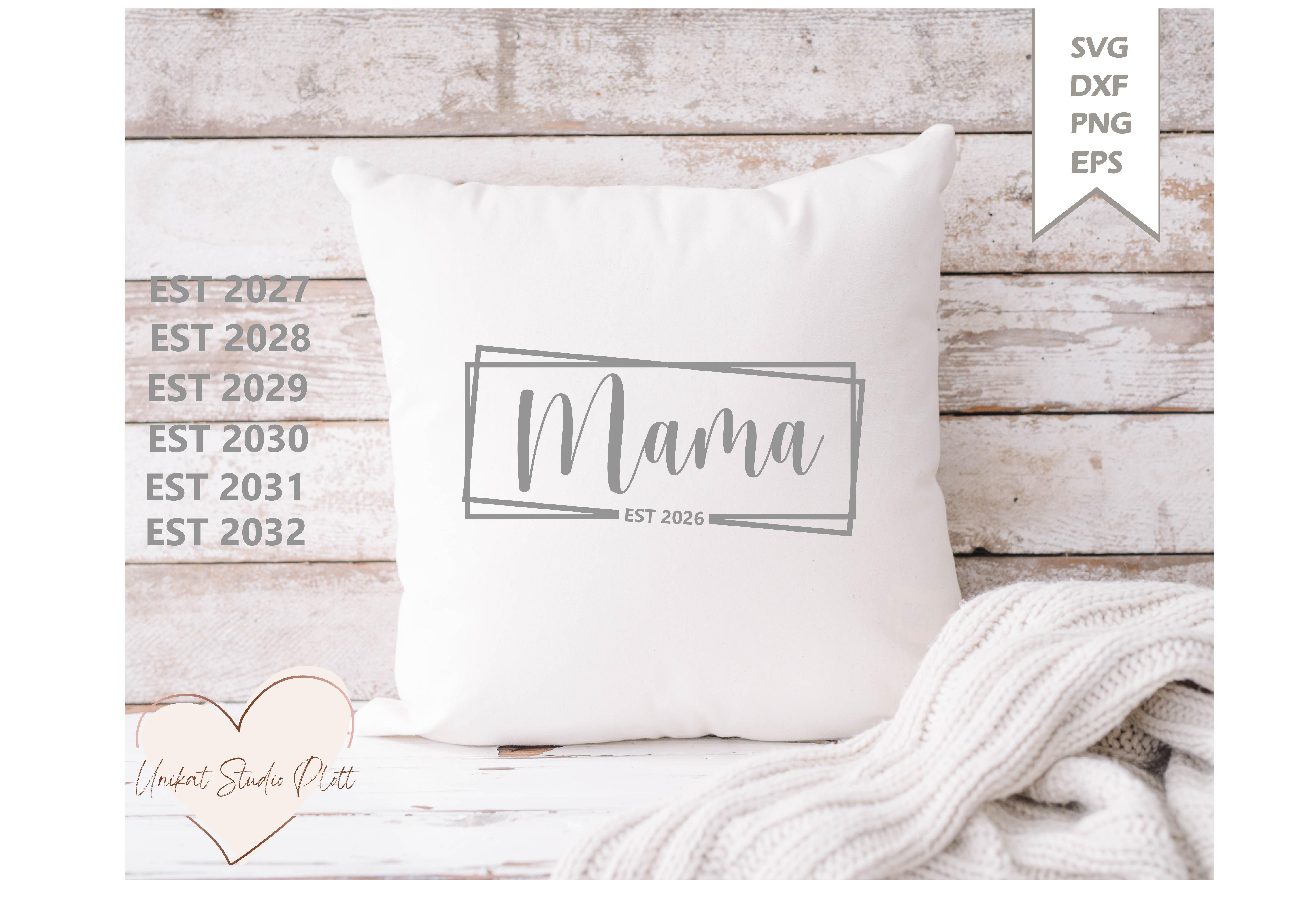 Plotterdatei "Mama EST." SVG / Dxf Pdf Silhouette | Svg Clipart